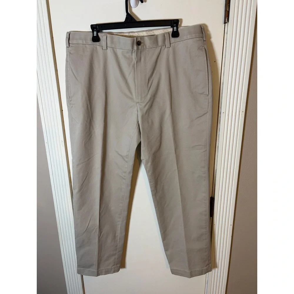 Brooks Brothers Advantage Chino Clark  Fit Khaki Pants Mens 38 x 29 Cotton Blend
